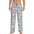 thumbnail image 2 of Goofa Unicorn DoingYoga Printed Soft Pajama Pants for Men, Wide Leg Comfy Casual Lounge Yoga Pants-X-Large, 2 of 9