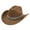tg08#-Brown, variant on Stylish Cowboy Hat Elegant Jazz Western Design with Fringe and Rhinestone Decorations for Men and Women Ideal for Casual and Party Occasions