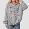 thumbnail image 2 of Gubotare Hoodies for Teens Trendy Girls Cute Graphic Crewneck Sweatshirt Long Sleeve Drop Shoulder Pullover Tops 5T 6T (Grey,5-6 Years), 2 of 4
