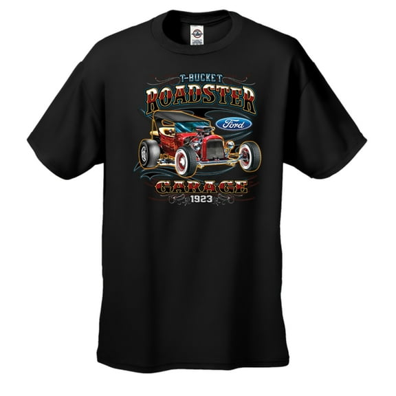 Ford 1923 T Bucket Roadster Garage Retro Original Hotrod Mechanic Motor Company Classic-Black-4Xl