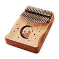 thumbnail image 2 of Thumb Piano, Portable 17 Keys Finger Piano with Tune Hammer and Study Instruction,Musical Instruments Birthday Gift for Kid Adult Beginners Professional(Brown), 2 of 8