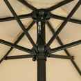 thumbnail image 2 of Bistro 7.5-ft Hexagon Market Umbrella - Champagne - Polyester Canopy, 2 of 9