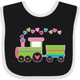 thumbnail image 3 of Inktastic Valentine Heart Train Boys or Girls Baby Bib, 3 of 4