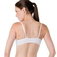 thumbnail image 2 of Elita Woman's Soft Cotton Wirefree Triangle Bralette, White, 36, 2 of 6