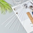 thumbnail image 5 of 40pcs 6 Styles ABS Plastic Bar Rods White ABS Plastic L-Shaped Tube Hollow Half-Round Tube, 5 of 6