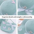 thumbnail image 3 of 56-58cm hat circumference women's straw hat summer beach sun hat outdoor sunscreen hat and straw bag set, 3 of 5