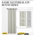 thumbnail image 5 of NICETOWN Solid Blackout Window Curtain, Room Darkening Window Treatment Grommet Drapes for Living Room, W55 x L86, Bone White, Set of 2, 5 of 7