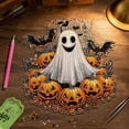 thumbnail image 2 of Halloween Diamond Art Hanging Sign, Ghost Pumpkin 5D Crystal Rhinestone Ornament, Acrylic Wall Window Door Decor Hanging Decor by MPOISVA, 2 of 6