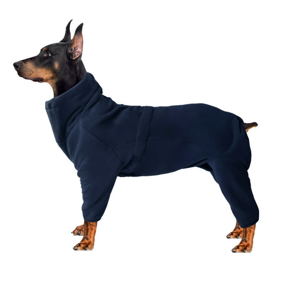 SIfdSeng Pet Clothes for Cats Winter Pet Clothing Large and Small Dogs Autumn and Winter Warm Clothing Solid Color Thickened Zipper Wrap Cotton Clothes Outdoor Warmth Pet Clothes Closet for Small Dogs