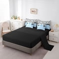 thumbnail image 5 of Castle Fairy Dreamy Ribbon Bowtie Twin Bedding Sets,Black Leopard Bedding Comforter Set, 5 of 8