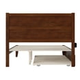 thumbnail image 5 of AFI NoHo 14" Queen Wood Platform Bed Frame with Twin-XL Trundle, Walnut, 5 of 7