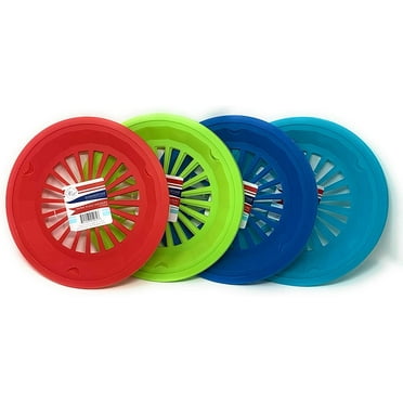 Plastic Paper Plate Holders 10 Inch (12 PC) Paper Plate Holders Comes In 4 Assorted Colors, Paper Plate Holders Reusable and Heavy Duty