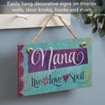 thumbnail image 5 of CounterArt "Nana Live Love Spoil" Hanging Wood Wall Sign 9.5” by 5.75”, 5 of 7