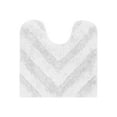 thumbnail image 3 of Better Trends U-Shape Toilet Rug 100% Cotton, Non-Slip Rug, Water Absorbent, Washable, (20" x 20") Contour Bath Rug White - Hugo Collection, 3 of 6