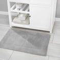 thumbnail image 3 of Pack de 2 alfombrillas de baño mDesign Soft, estilo hotel, 100% algodón, color gris, 3 of 8