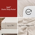 thumbnail image 2 of Sasttie 7 Pieces Queen Comforter Set, Reversible Bed in a Bag, All Season Bedding Set with Comforter, Flat Sheet, Fitted Sheet, Pillowcases & Shams, Sage Green/Beige, 2 of 7
