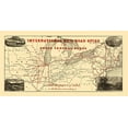 thumbnail image 2 of Tunis 24x14 Gold Ornate Wood Framed with Double Matting Museum Art Print Titled - International Rail Guide, Great Central Route 1855, 2 of 4