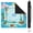 Blue Tropical Island Whirlpool, variant on Blue Tropical Flamingo Border (3) Mahjong Mat with Carrying Bag 31.5x31.5in(80x80cm) Anti-Slip Silent Board Game Mat for American Mah Jong Poker Board Games Card Games Dominoes