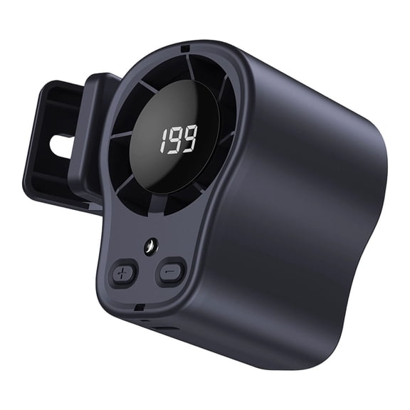 2026 Car Clip on Air Conditioner Fan with LED Display - 360掳 Rotation, 199 Speeds & Semi-Cooling Technology, USB Rechargeable Personal Fan, Hands-Free Clip on Fan for Cars, Work, Camping