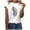 Bronze, variant on Fesfesfes Workout Short Sleeve Tops for Women Fashion Women Short Sleeve T-Shirt Feather Print Casual Top Tee Blouse Ladies T Shirts 8(L)