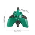 thumbnail image 3 of 360 Degree Rotating Garden Sprinkler | Automatic Lawn & Yard Water Sprinkler System | Adjustable Spray Pattern | 6-8 Meter Coverage | 1-Pack, 3 of 6