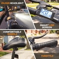 thumbnail image 6 of 26" Electric Bike for Adults, 500W E-Bike with 48V 7.8Ah Battery, 19.8MPH 7-Speed, Front Suspension, Dual Disc Brakes, UL2849 Certified, Blue, 6 of 9