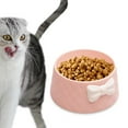 thumbnail image 6 of yotijay Cat Bowl Indoor Cats Feeder Anti Slip Practical Modern Bow Tie Decorated Pink, 6 of 9