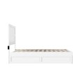 thumbnail image 6 of AFI NoHo 14" Full Wood Platform Bed Frame with Twin Trundle, White, 6 of 7