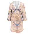 thumbnail image 4 of Jindong Robes en Peluche pour Femmes Robe en Polaire Longue Chaude Peignoir de Bain Veste de Détente Imprimée Robe de Confort Robes pour Femmes, 4 of 5