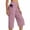 Pink, variant on CQONEPT Women Bermuda Shorts with Pockets High Waist Wide Leg Long Shorts Jogger Outdoor Sports Casual Pants Khaki S