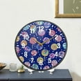 thumbnail image 4 of Yayeee Wall Clock Battery Operated 11.9" Silent Quartz Non-Ticking for Living Room Decor, Blue Colorful Candies, 4 of 8