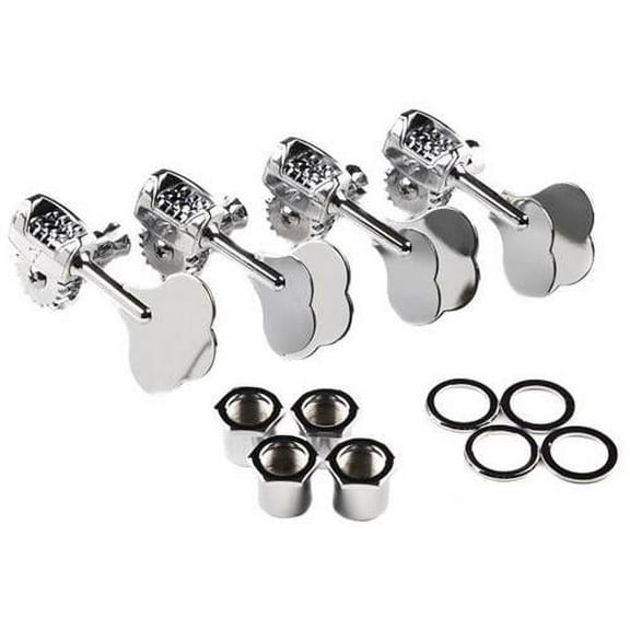 Fender Deluxe "F" Stamp Bass Tuning Machines, (4), Chrome