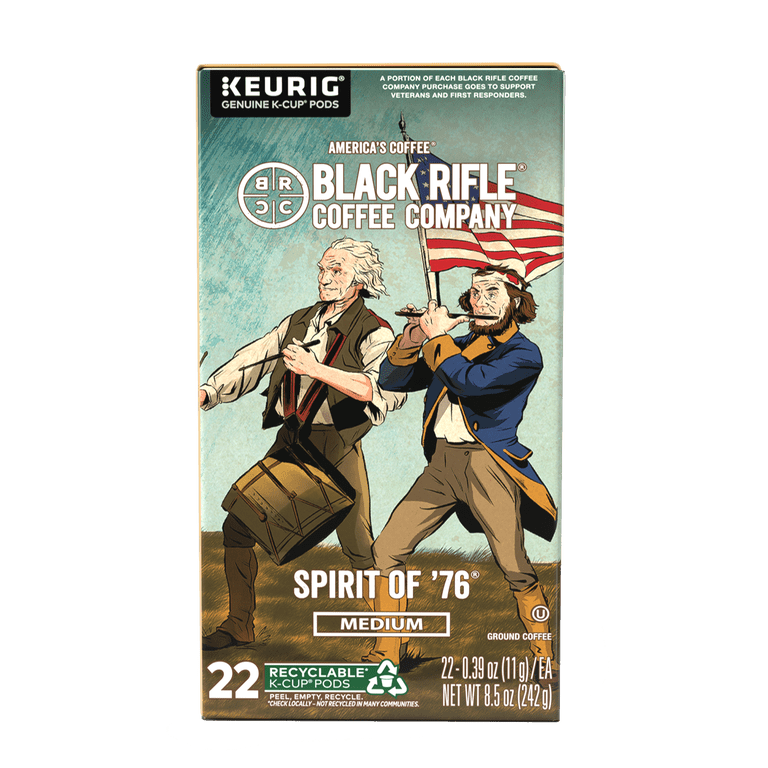 Black Rifle Coffee Company '76 Medium Roast K-Cups Pods, 22 Ct