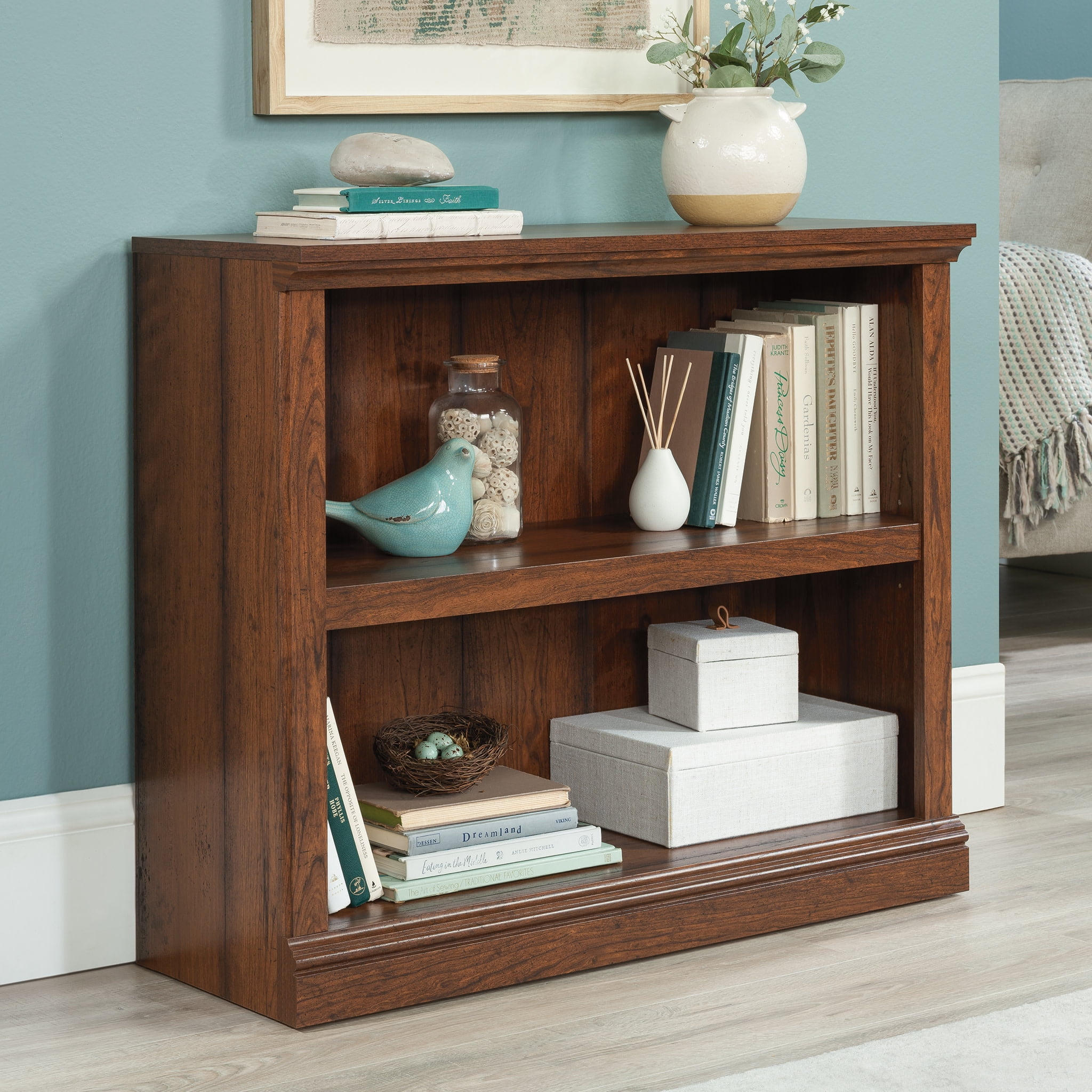 Sauder 2-shelf Bookcase, Multiple Finshes + Sauder select 2-shelf bookcase, multiple finishes