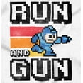 thumbnail image 2 of Classic 8-Bit Video Game Mega Man Run Unisex Plus Size Zip Hoodie Brisco Brands 2X, 2 of 5