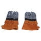 thumbnail image 2 of Guantes antiquemaduras, guantes antiquemaduras, guantes de piel de vacuno resistentes a altas temperaturas y resistentes al fuego, guantes protectores para camping, barbacoa, microondas (café), 2 of 14
