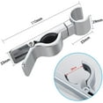 thumbnail image 2 of Adjustable Shower Head Bracket Universal 18-25mm Slide Bar 45° Rotation Shower Head Rail Holder, 2 of 5