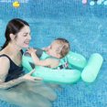 thumbnail image 3 of Flotador de cintura para bebé, flotador de anillo flotante para exteriores de verano, puede tumbarse, juguete neonatal sólido no inflable con alfombrillas para pies, 3 of 5
