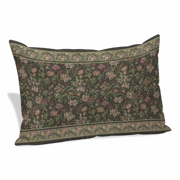 Sage Green Floral Pillow Covers 16"x24", Ethnic Tribe Abstract Art Flowers Soft Brushed Microfiber Breathable Throw Pillow Covers, Decorative Pillowcase with Zipper for Couch Sofa Bedroom Living Room