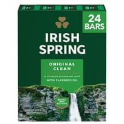 Irish Spring Men's Deodorant Bar Soap, Original Scent - 3.7 Ounce (Pack of 24)