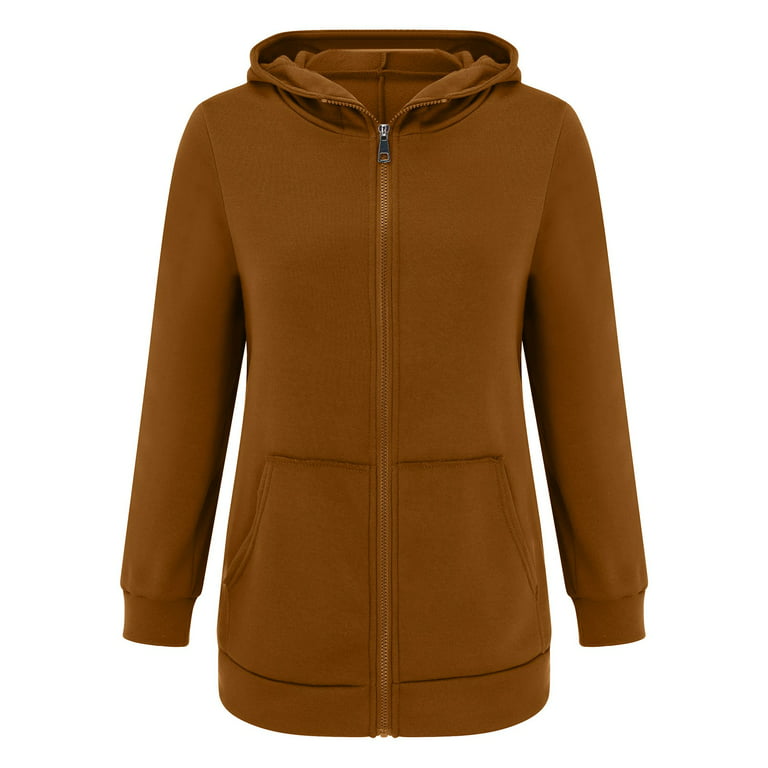 KaLI_store Women's Jackets Womens Winter Warm Coats Sherpa Lined Long  Hooded Puffer Jacket Coffee,4XL