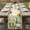 Green Yellow LightYellow, variant on Table Runner 70 Inches Long for Kitchen Dining, Sunflower Gnomes Dresser Scarf Farmhouse, Dining Table Decorations for Wedding/Parties, Spring Farmhouse Vintage Daisy Floral Leaf 13 x 70 In