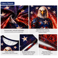 thumbnail image 5 of Omeoer Patriotic Eagle Graphic T-Shirt USA Flag American Hero 3D Print Short Sleeve Crewneck Tee for Men Women, 5 of 6