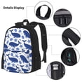 thumbnail image 3 of Disketp Whale Mochila Estampada de Gran Capacidad con Lonchera y Estuche, Set de 3 Piezas para Estudiantes, 3 of 7