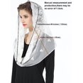 thumbnail image 5 of Velo de Iglesia Mantilla pañuelo católico bufanda de encaje para mujer misa latina ceremonia de oración boda negro blanco V103, 5 of 5