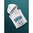 thumbnail image 3 of Hipster Bulldog Design  Hoodie Women -Image by Shutterstock, Female Small, 3 of 4