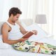 thumbnail image 5 of Fotbe Racket and Tennis Ball Pantalones de Pijama para Hombre, Pantalones de Dormir, Pantalones de Casa con Cintura Ajustable y Bolsillos-Medium, 5 of 6