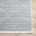 thumbnail image 4 of SAFAVIEH Mila Coretta Striped Polyester Area Rug, Light Blue/Gray, 6'7" x 6'7" Square, 4 of 8