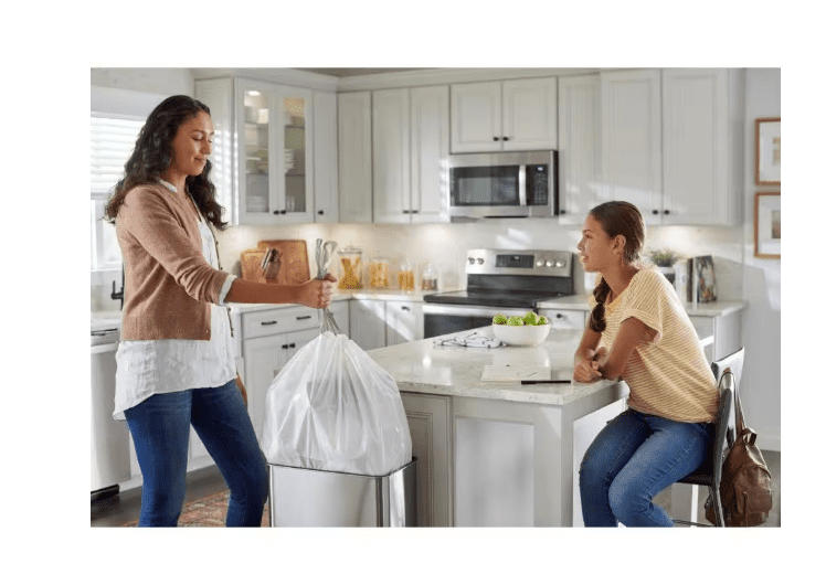 HDX 18 Gallon White Kitchen and Garbage Compactor Drawstring Bags (30-Count)