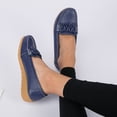 thumbnail image 5 of Women Shoes On Women Comfort Walking Flat Loafers Casual Shoes Driving Loafers Walking Shoes For Women Dark Blue 7.5, 5 of 9